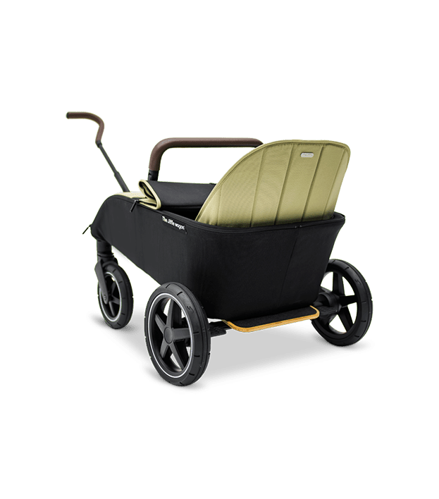 The Jiffle cart with green seat accessory