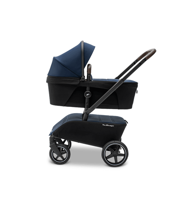 The Jiffle wagon stroller with carrycot blue